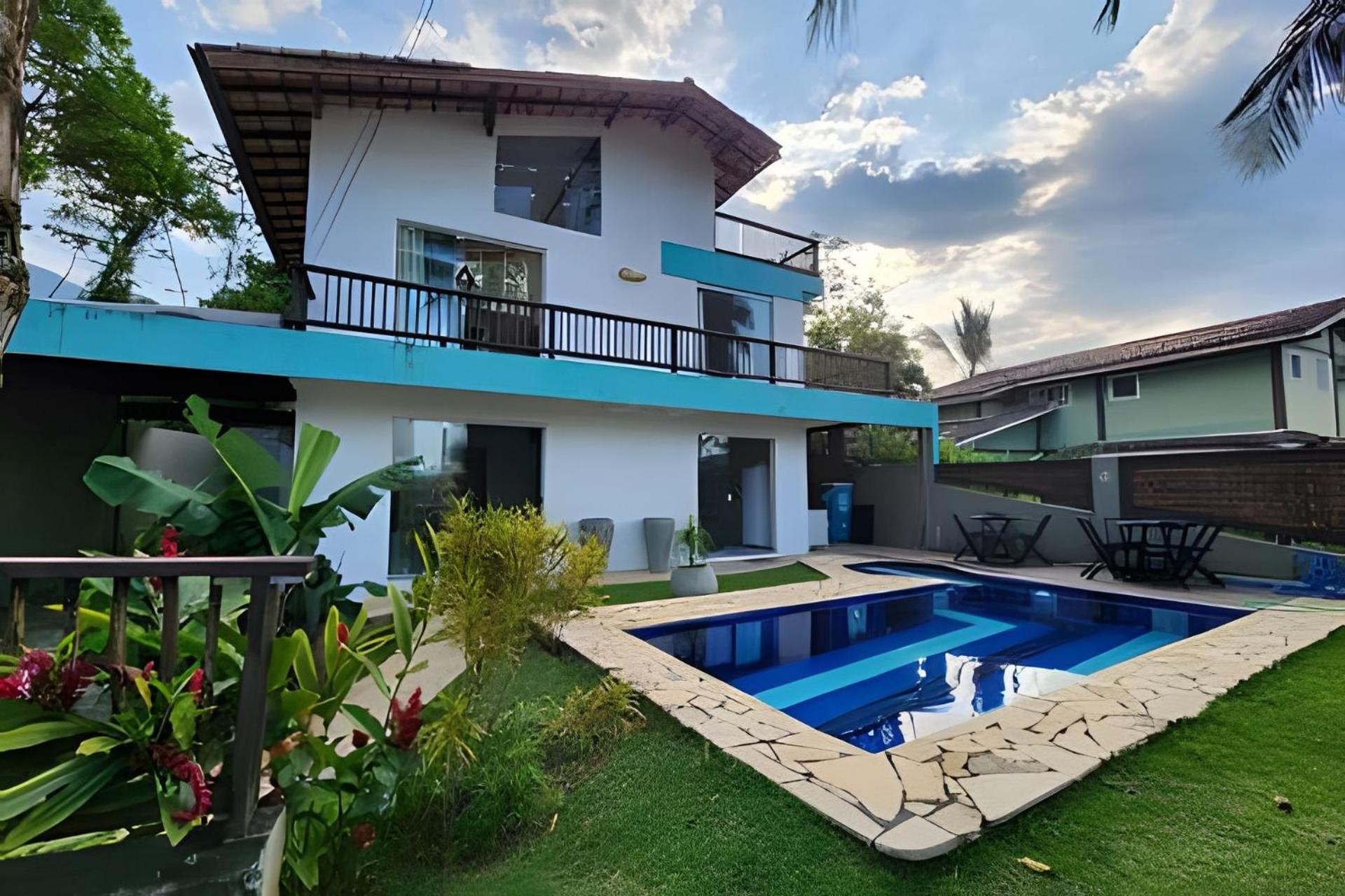 Bela Casa De 4 Suites Com Piscina E Vista - Curral Ilhabela Extérieur photo